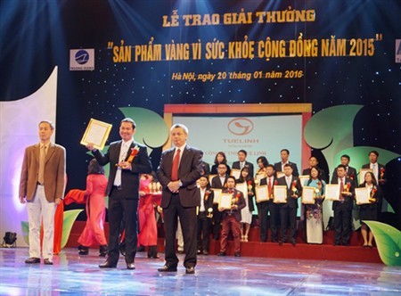 Giải độc gan Tuệ Linh đạt danh hiệu Huy chương vàng vì sức khỏe cộng đồng 2015